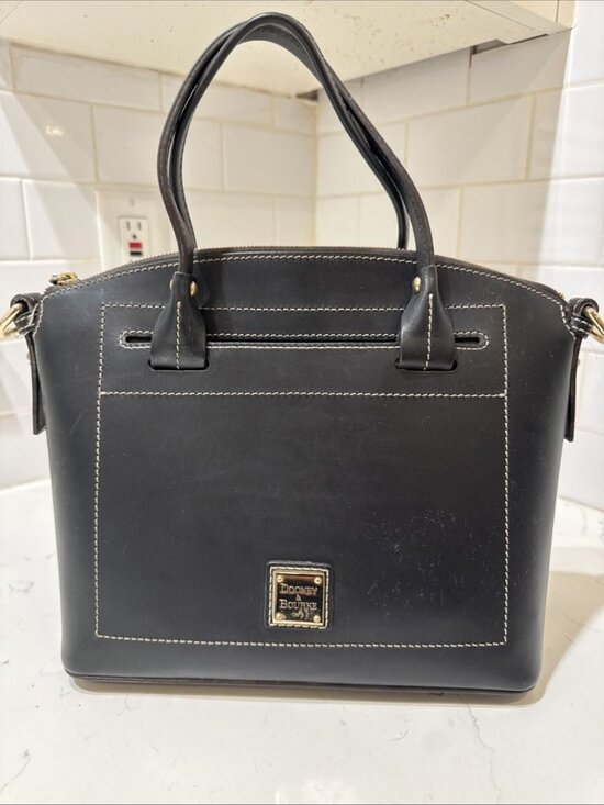 Dooney & Bourke Handbags - As Is Dooney and Bourke Black Leather Satchel Bag Tote